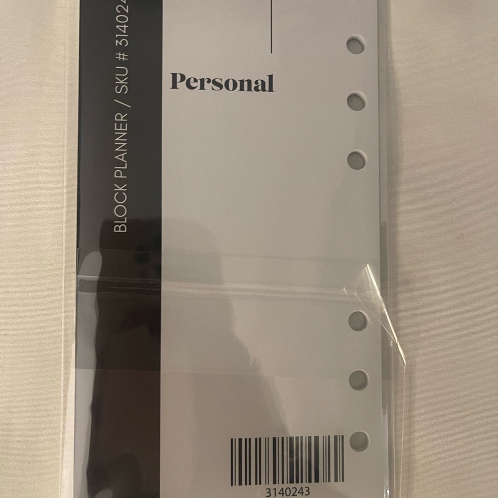 Cloth and Paper - Block Planner Insert -Personal Size